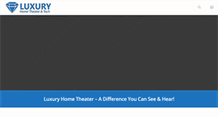 Desktop Screenshot of lxhometheater.com